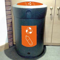 Envoy&trade; Plastic Bottle Recycling Bin - 110 Ltr
