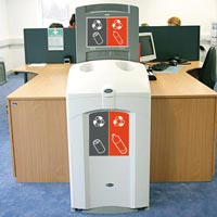 Nexus&reg; 100 Duo Can / Plastic Bottle Recycling Bin