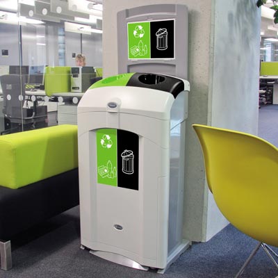 Nexus&reg; 100 Duo General Waste / Mixed Recyclables Bin
