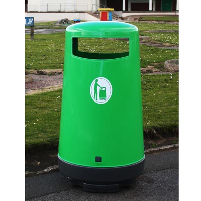 Topsy 2000 Litter Bin in Light Green.